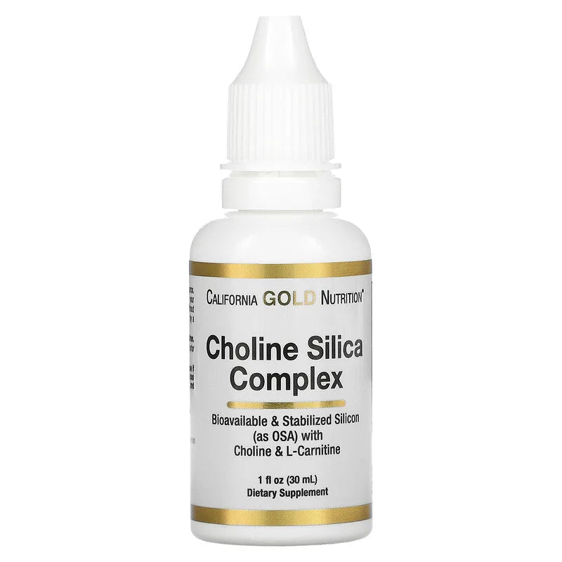 California Gold Nutrition, Choline Silica Complex, 30 ml (1 fl. oz ...