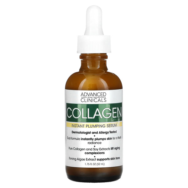 Advanced Clinicals, Collagen Instant Plumping Serum, 52ml | kollagen.shop  