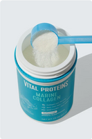 Marine Collagen Pulver Vital Proteins Portion mit Löffel