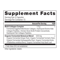 Dr. Axe / Ancient Nutrition, Multi Collagen, 45 Kapseln, Nährwertangaben