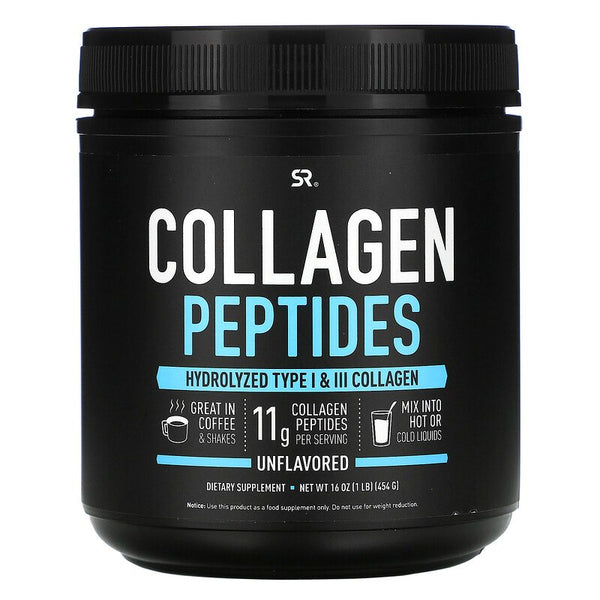 Sports Research, Collagen Peptides, Kollagenpeptide, geschmacksneutral, 454 g (16 oz.)