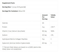 California Gold Nutrition, CollagenUP, marines hydrolysiertes Kollagen + Hyaluronsäure + Vitamin C, geschmacksneutral, 464 g (16,37 oz.) | Nährwertangaben